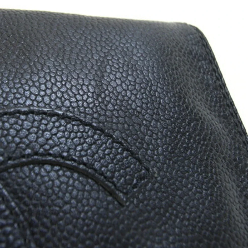 CHANEL Black Caviar Leather Logo Shoulder Bag - Picture 7 of 10